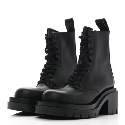 Bottega Veneta Calfskin The Lug Lace Up 30/70mm Ankle Boots 36 Black 3 of 8