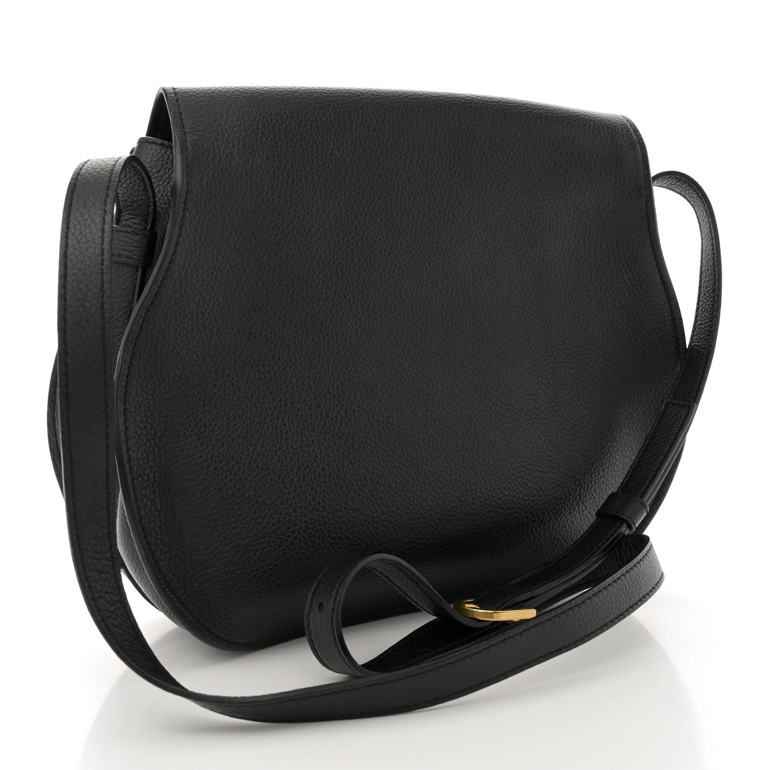 Chloe Calfskin Medium Marcie Round Crossbody Bag Black 3 of 17