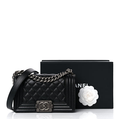 Chanel Caviar Quilted Small Boy Flap Black 10 of 10