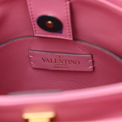 Valentino Garavani Nappa Small Roman Stud The Handle Bag Flamingo Pink 8 of 8