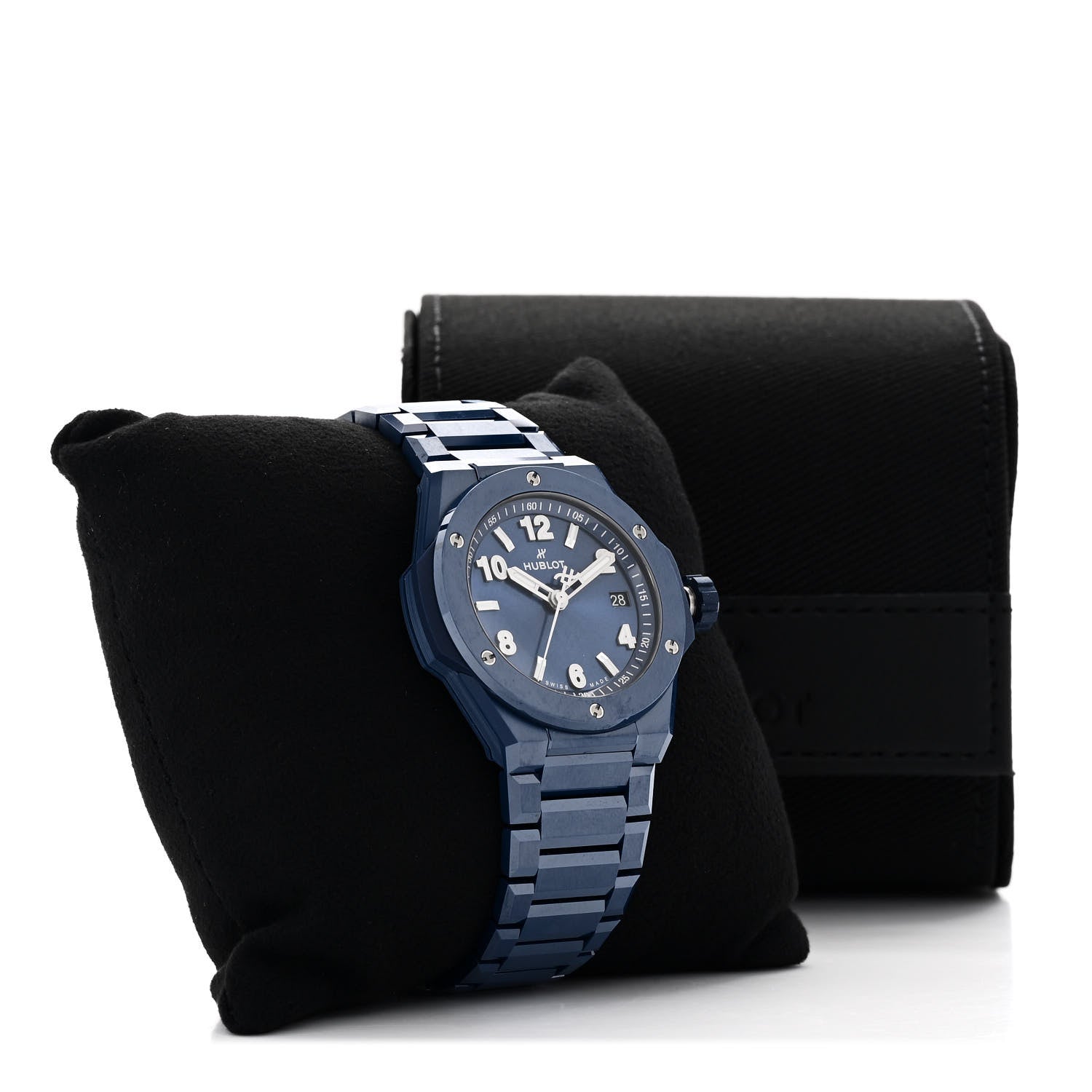 Hublot Ceramic 38mm Big Bang Integrated Time Only Automatic Watch Blue 457.EX.7170.EX 5 of 5