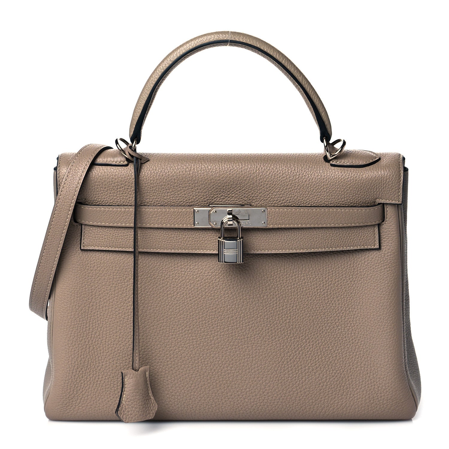Hermes Togo Kelly Retourne 32 Etoupe 1 of 9