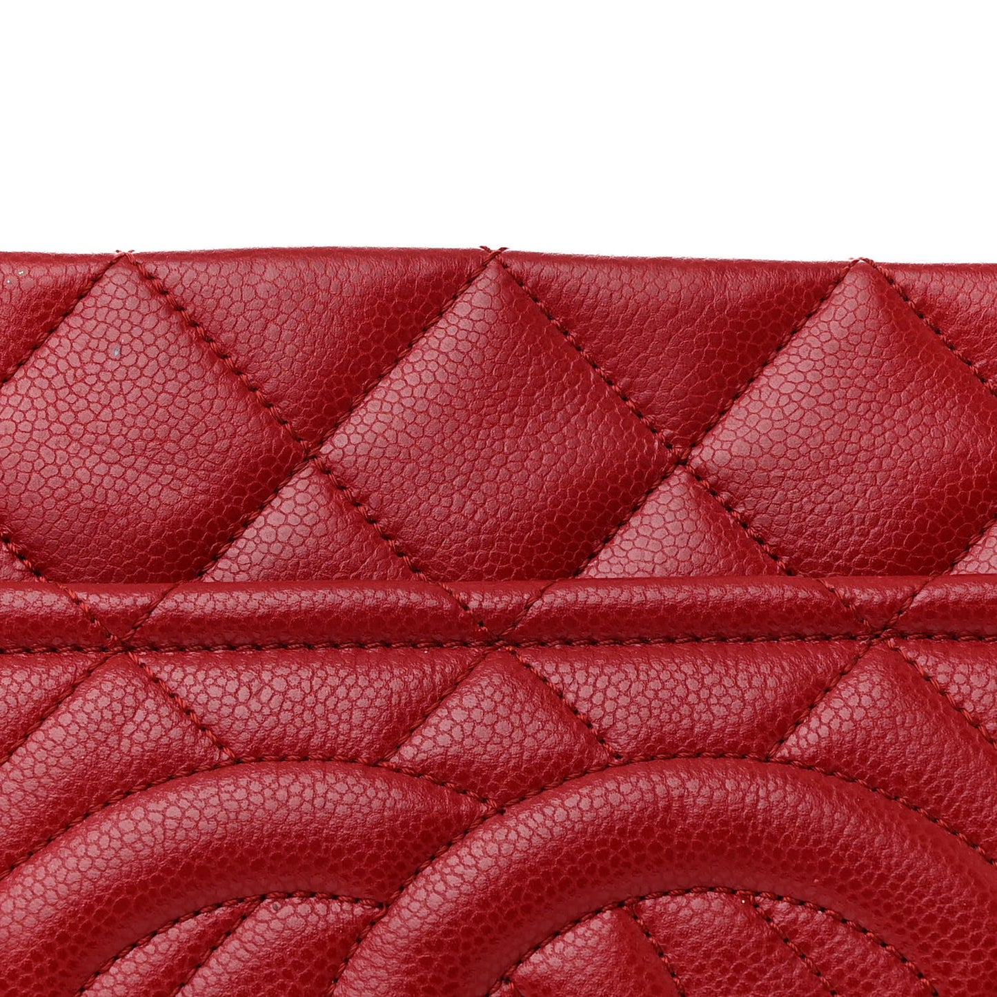 Caviar Quilted Timeless CC Soft Tote Red