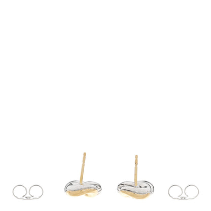 David Yurman Sterling Silver 18K Yellow Gold Belmont Curb Link Drop Earrings 3 of 4