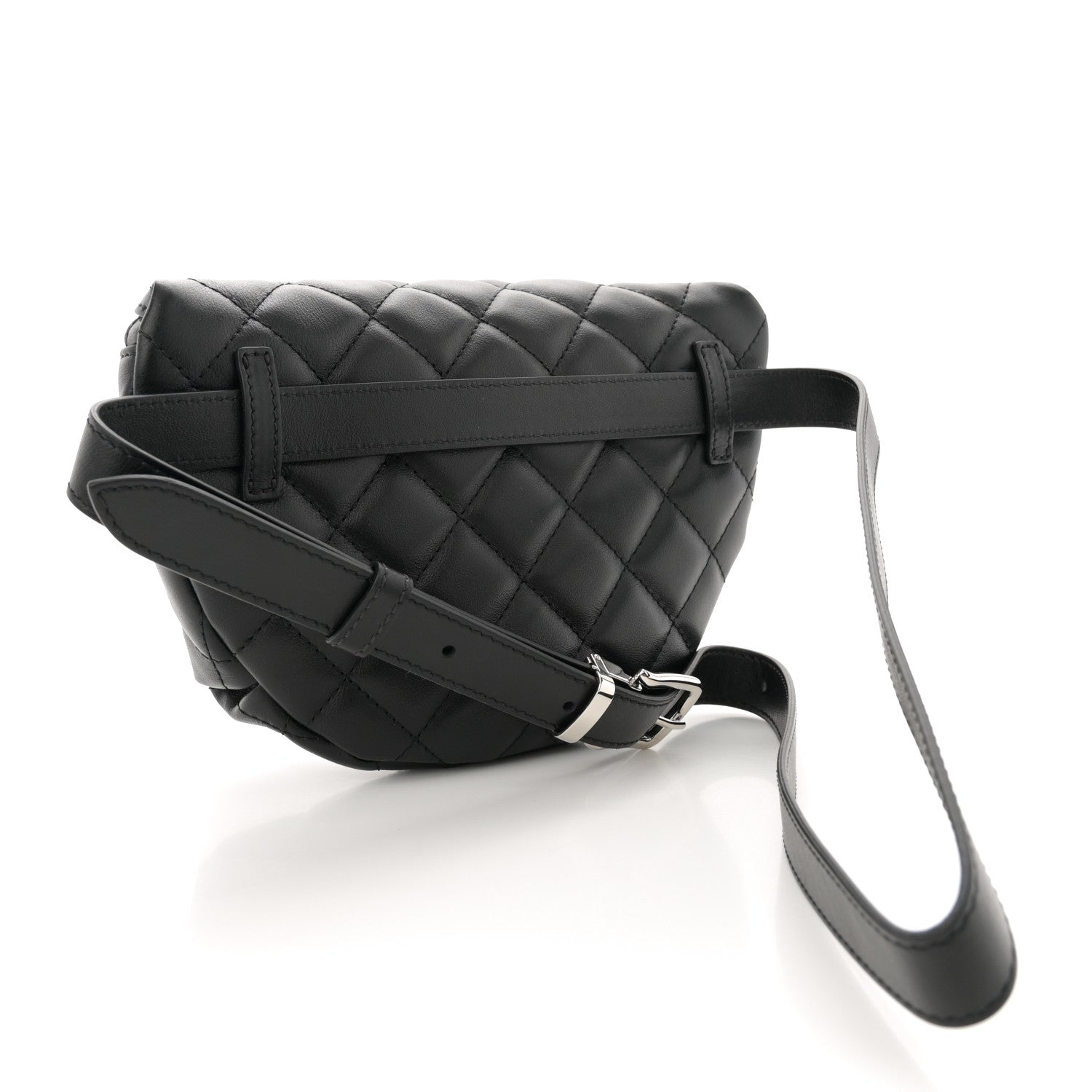 Chanel Calfskin Quilted Waist Belt Bag Black 3 of 11