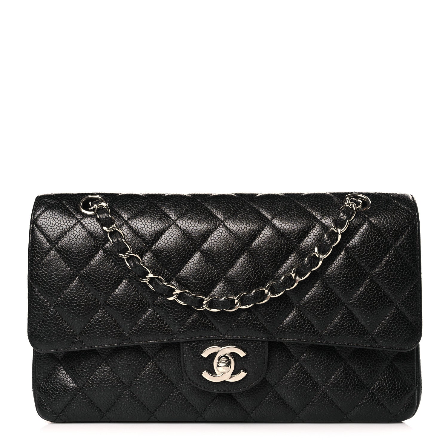 Chanel Caviar Quilted Medium Double Flap Black 1 of 9