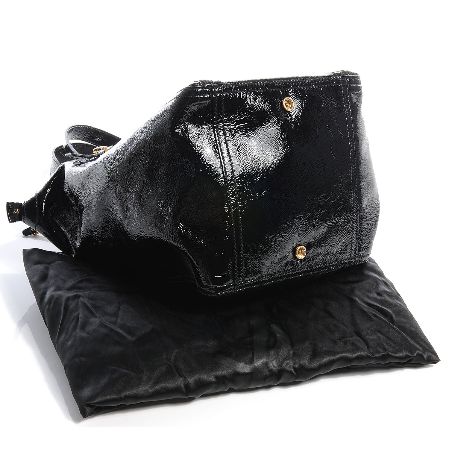 Saint Laurent Patent Small Downtown Black 4 of 8