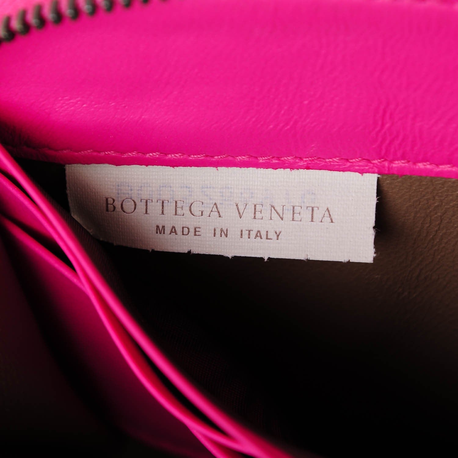 Bottega Veneta Nappa Intrecciato Zip Around Wallet Shocking Pink 8 of 8