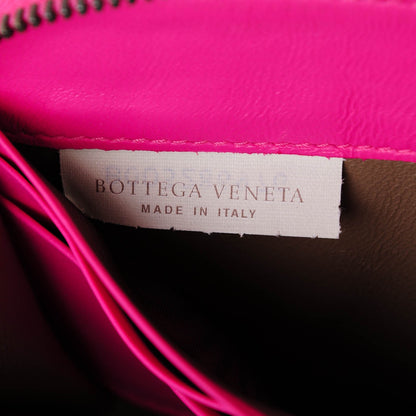 Bottega Veneta Nappa Intrecciato Zip Around Wallet Shocking Pink 8 of 8