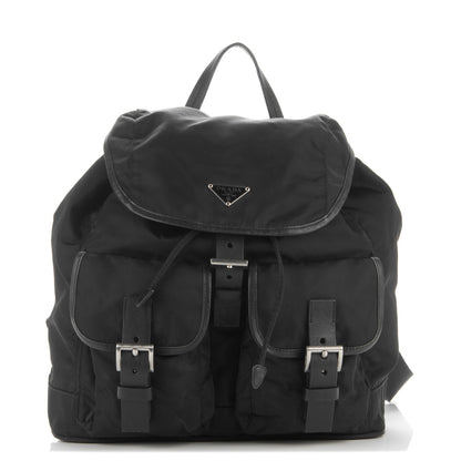 Prada Nylon Vela Medium Backpack Black 1 of 6