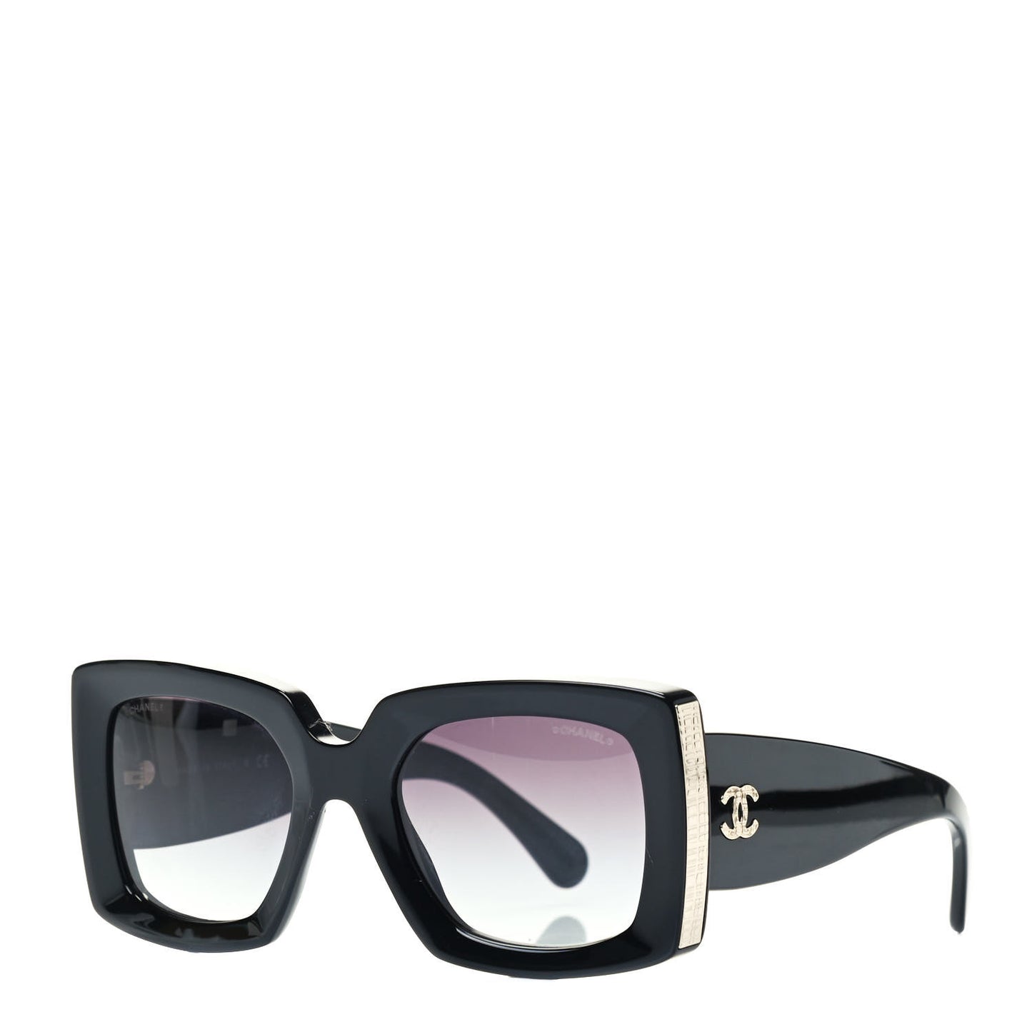 Acetate Rectangle Sunglasses 5435 Black