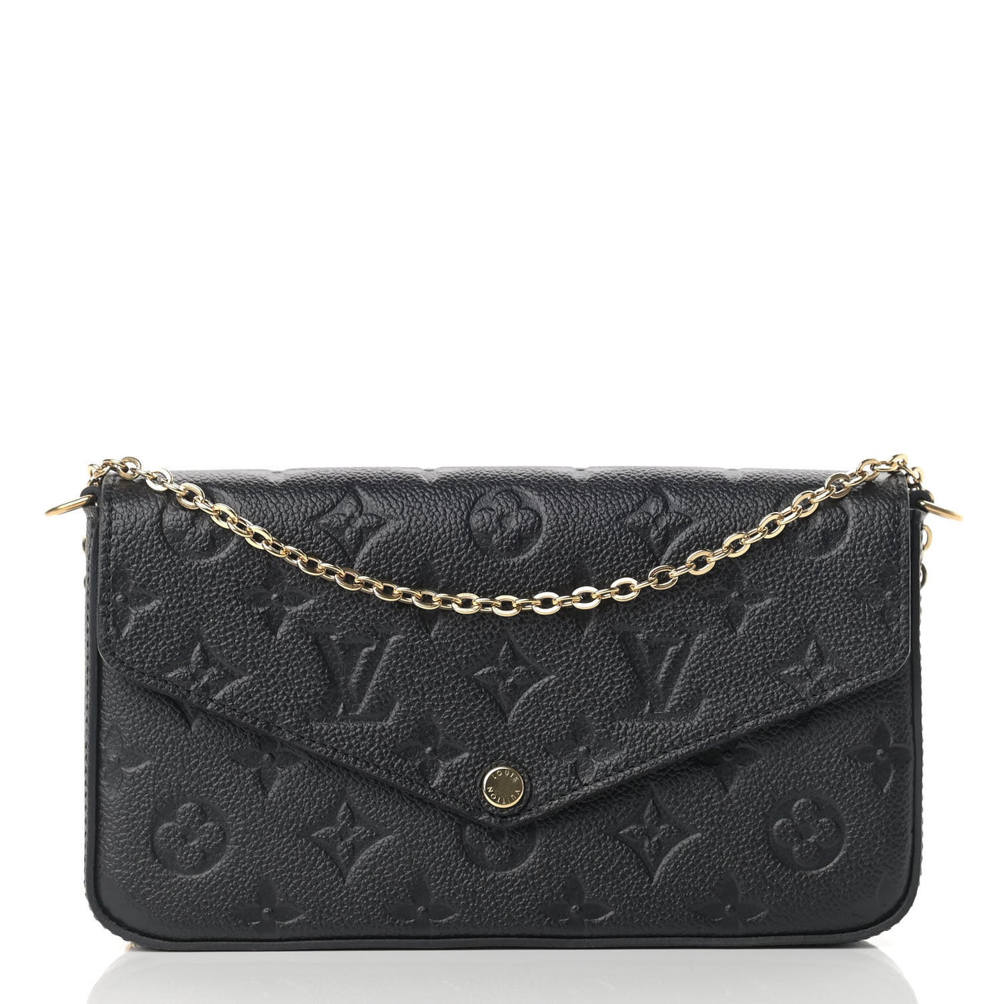 Empreinte Pochette Felicie Chain Wallet Black