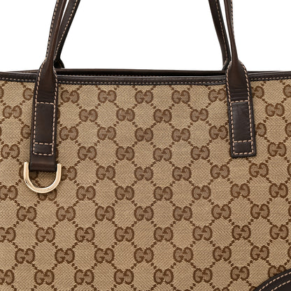 Gucci Monogram Medium New Britt Tote Brown 8 of 11