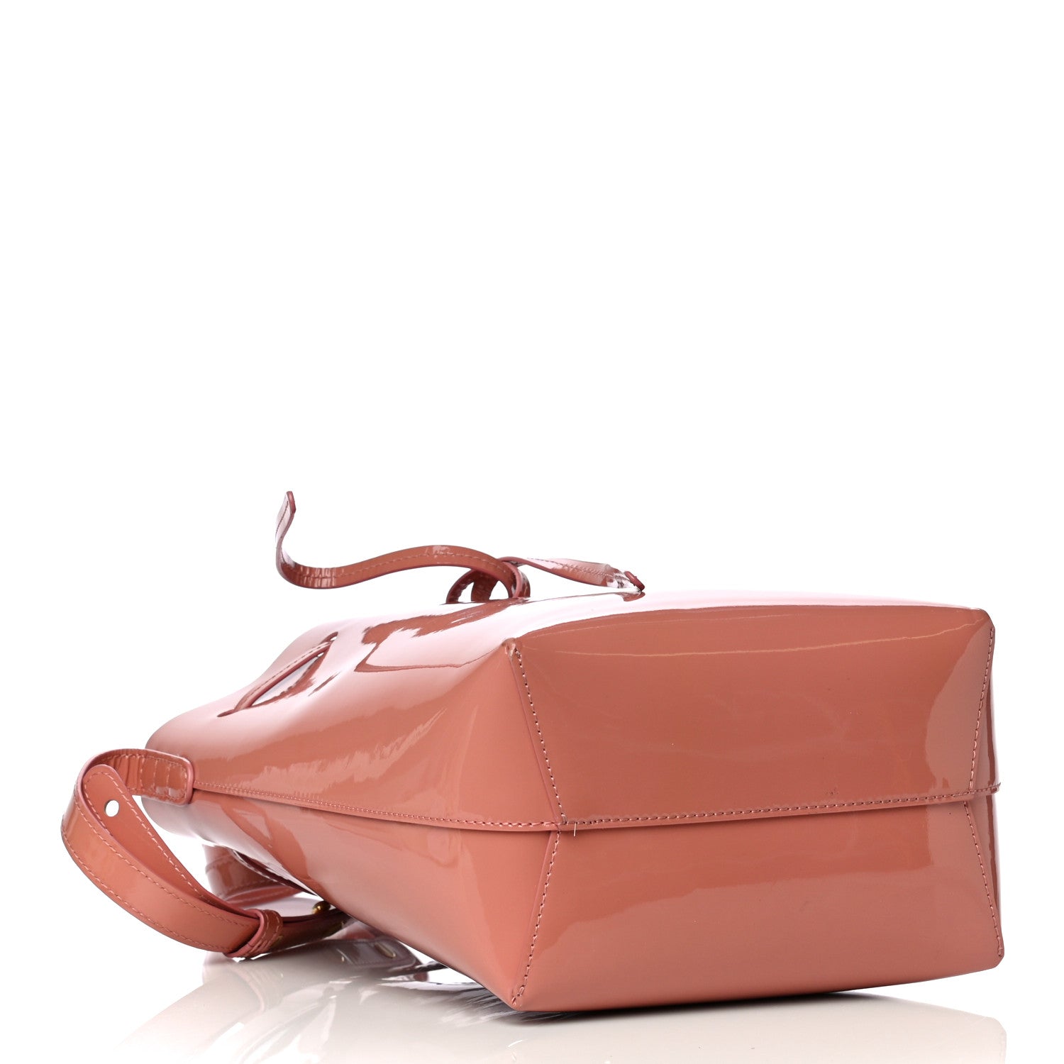 Mansur Gavriel Patent Calfskin Mini Bucket Blush 3 of 9