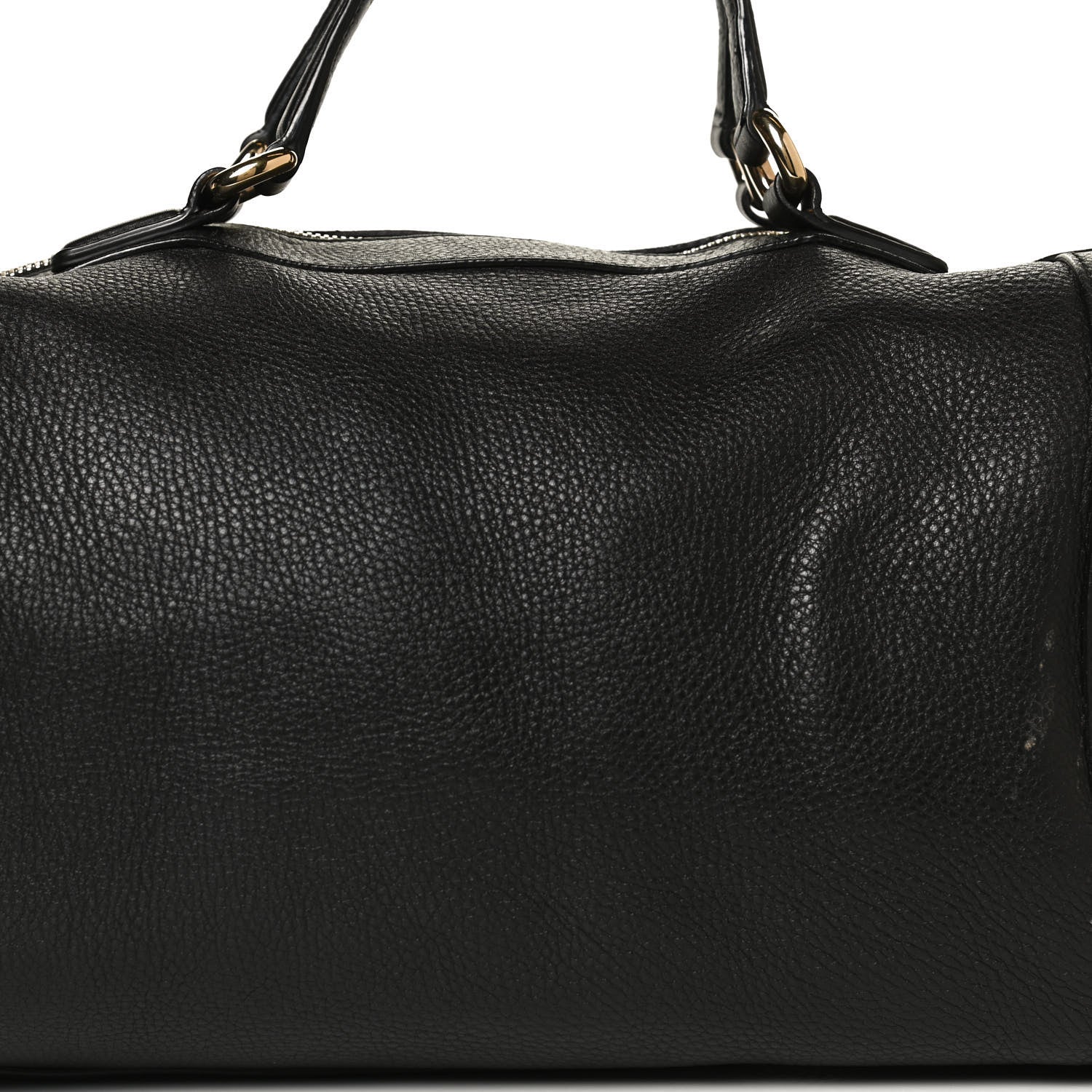 Gucci Pebbled Calfskin Medium Soho Boston Black 9 of 14