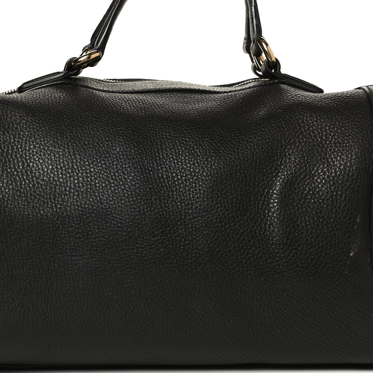 Pebbled Calfskin Medium Soho Boston Black
