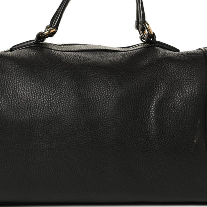Gucci Pebbled Calfskin Medium Soho Boston Black 9 of 14