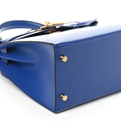 Hermes Tadelakt Kelly Sellier 28 Bleu Electrique 9 of 10