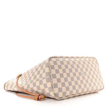 Louis Vuitton Damier Azur Neo Neverfull MM Rose Ballerine 5 of 11