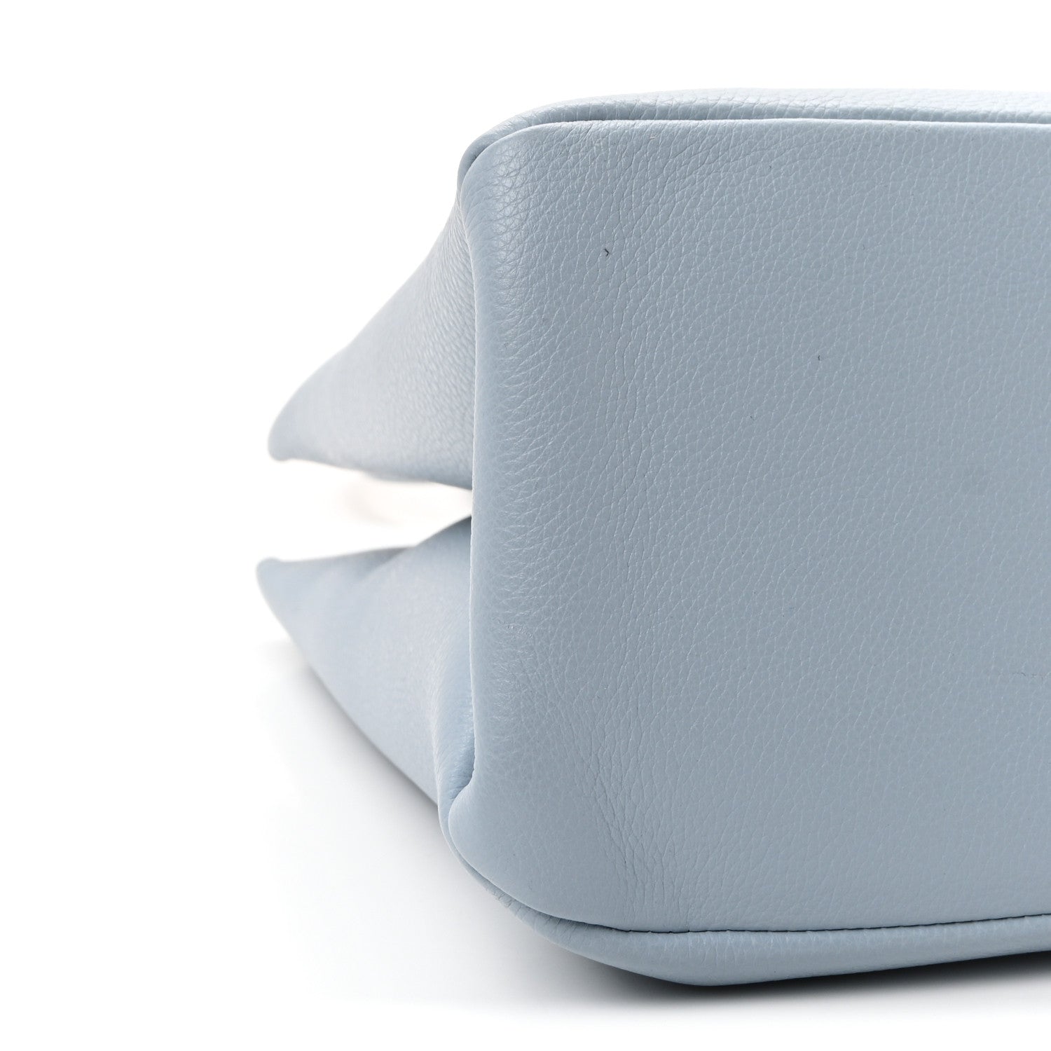 Versace Grained Calfskin Virtus V Tote Light Blue 8 of 9