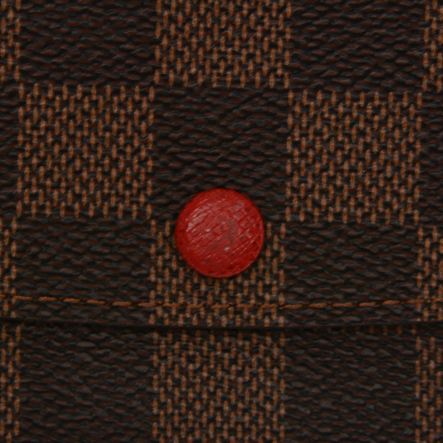 Damier Ebene Emilie Wallet Red