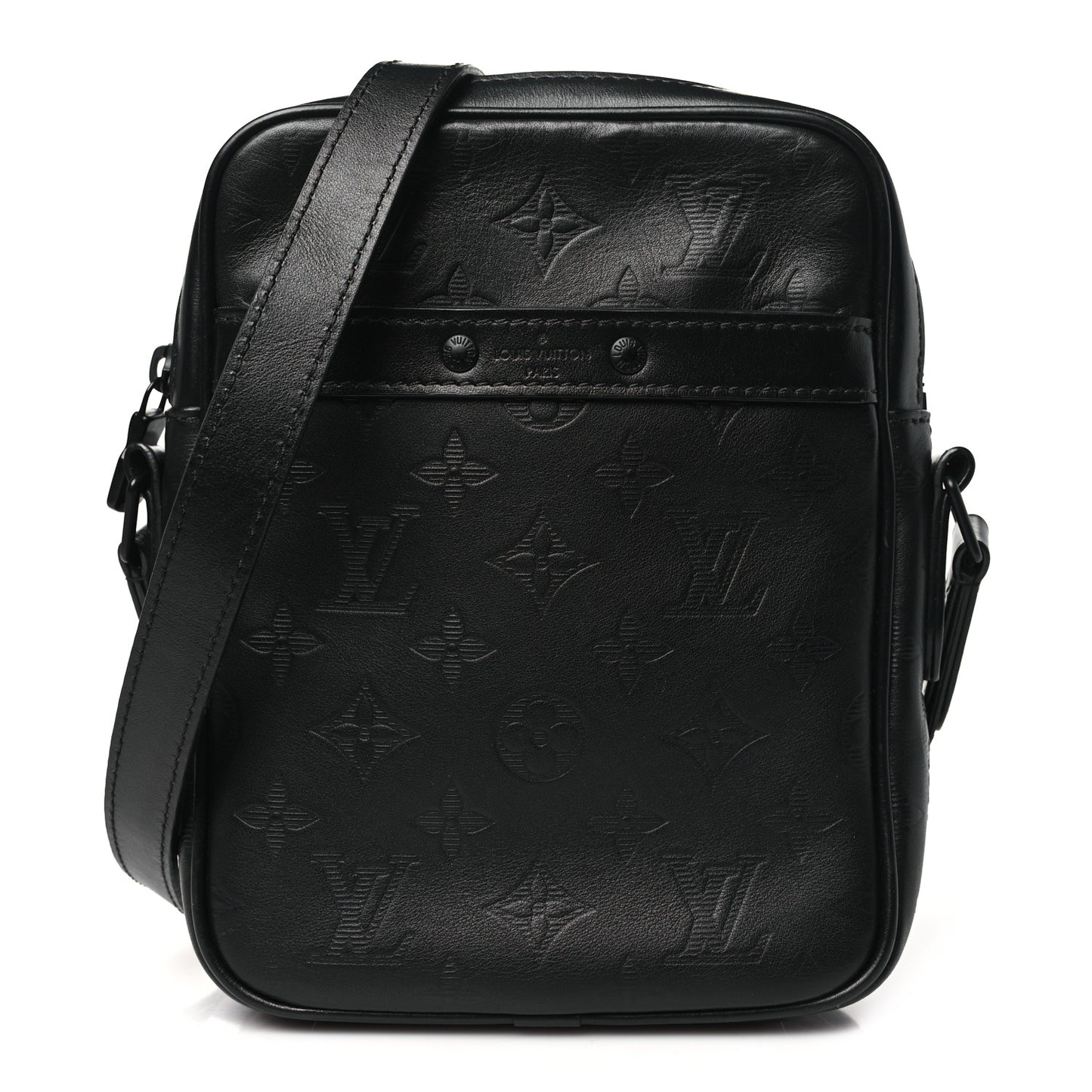 Calfskin Monogram Shadow Danube PM Black
