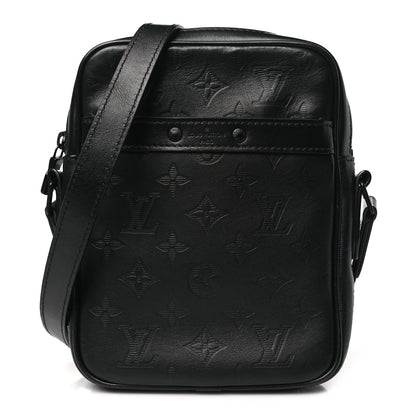 Louis Vuitton Calfskin Monogram Shadow Danube PM Black 1 of 9