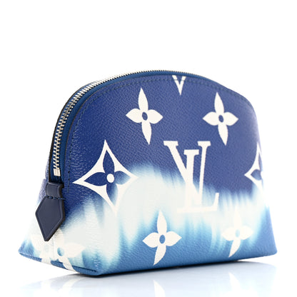 Louis Vuitton Monogram Giant Escale Cosmetic Pouch Blue 3 of 8