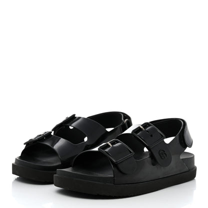 Gucci Rubber Mini Double G Womens Isla Dad Sandals 38 Black 3 of 11