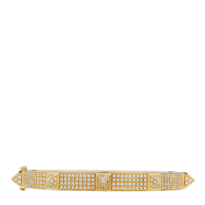 Anita Ko 18K Rose Gold Diamond Spikes Oval Bangle Bracelet 1 of 5