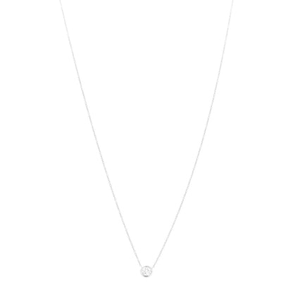 Roberto Coin 18K White Gold Diamond .23ct Diamonds by the Inch Pendant Necklace 1 of 7