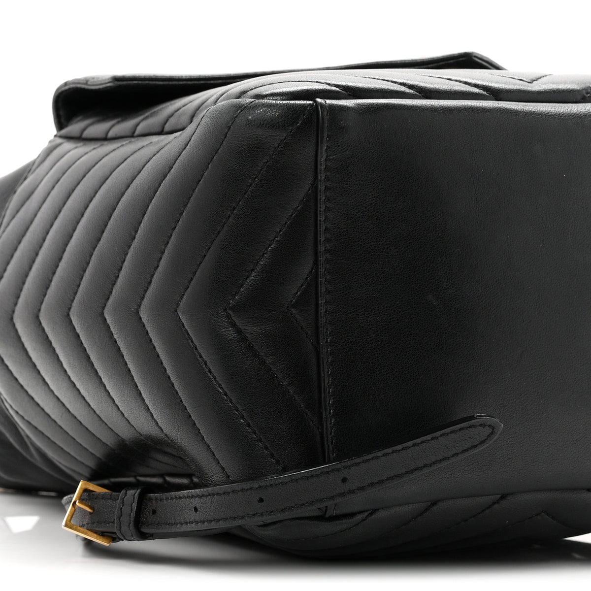 Saint Laurent Lambskin Matelasse Monogram Joe Backpack Black 8 of 9