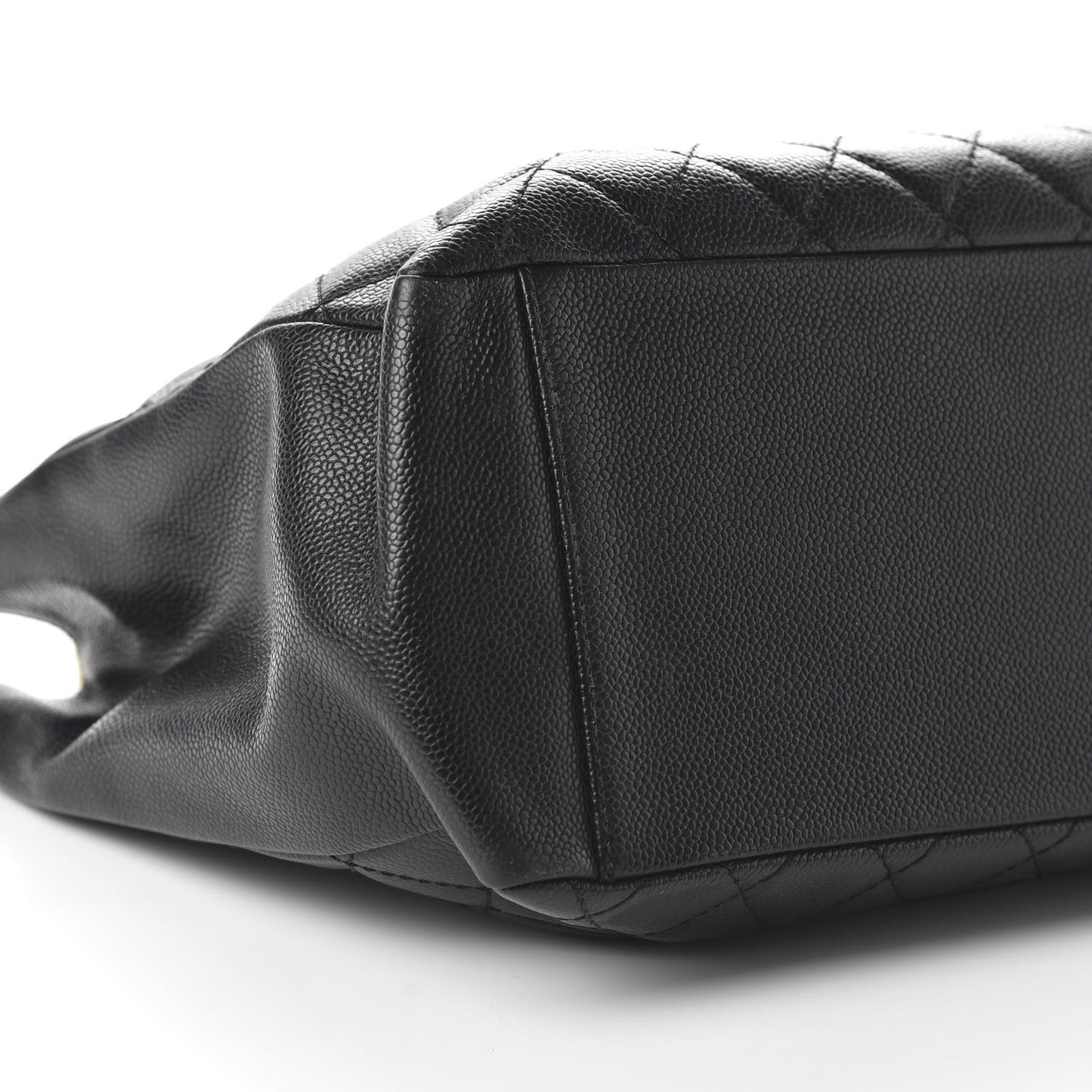 Caviar Quilted Grand Shopping Tote GST Black