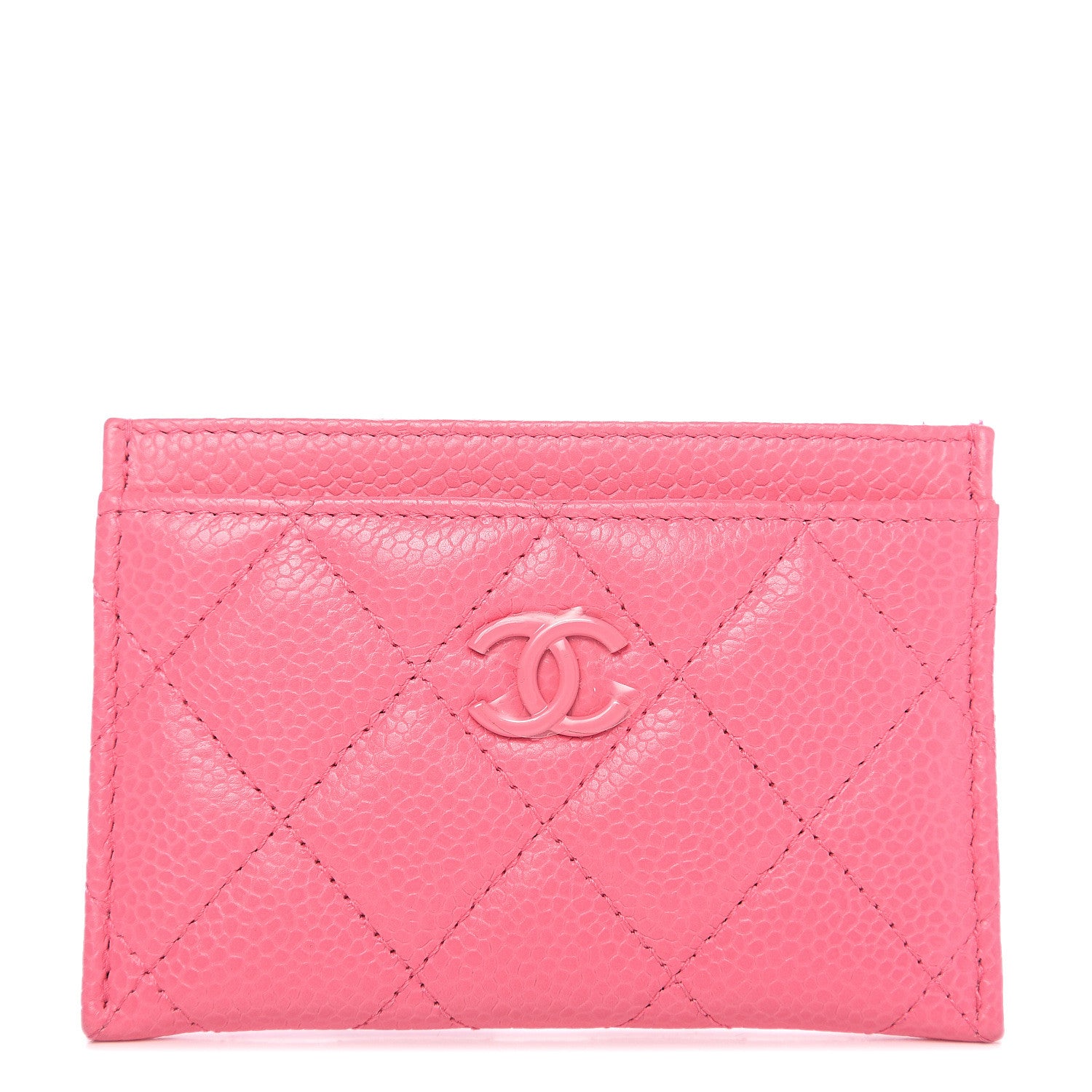 Chanel Caviar Quilted Incognito Card Holder Pink 1 of 8