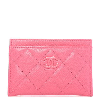 Chanel Caviar Quilted Incognito Card Holder Pink 1 of 8