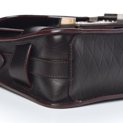 Proenza Schouler Diamond Calfskin Embossed Mini PS11 Classic Shoulder Bag Dark Brown 9 of 11