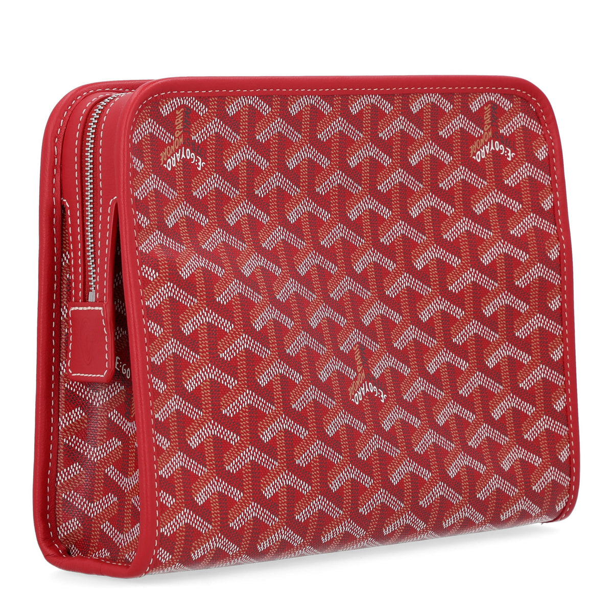 Goyard Goyardine Jouvence Toiletry Pouch MM Red 3 of 10