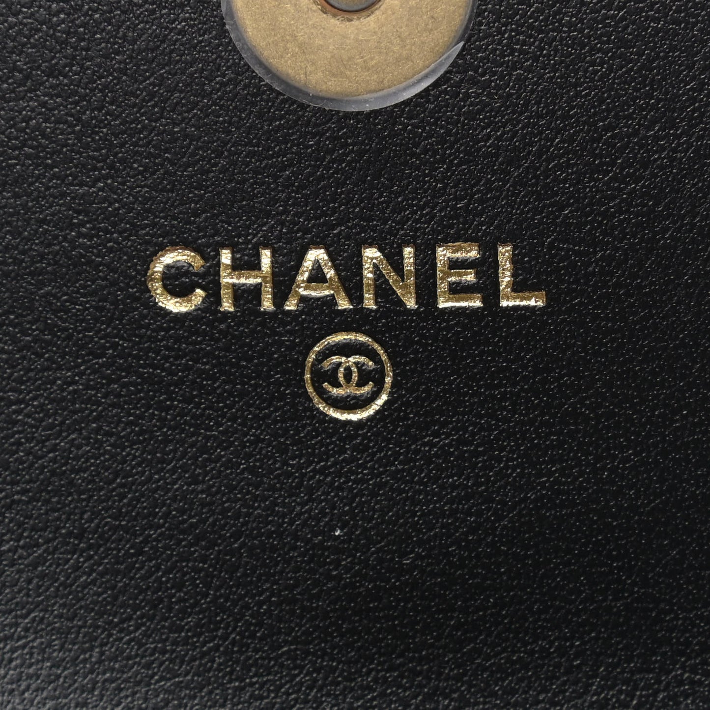 Lambskin Quilted Chanel 19 Flap Clutch Black