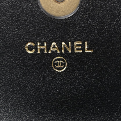 Chanel Lambskin Quilted Chanel 19 Flap Clutch Black 7 of 9