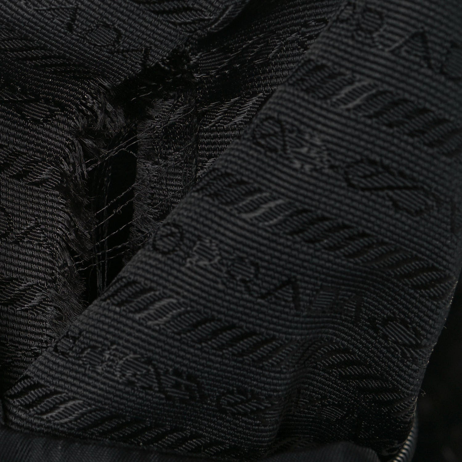 Prada Nylon Vela Saffiano Cinch Backpack Black 15 of 15