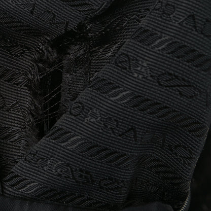 Prada Nylon Vela Saffiano Cinch Backpack Black 15 of 15