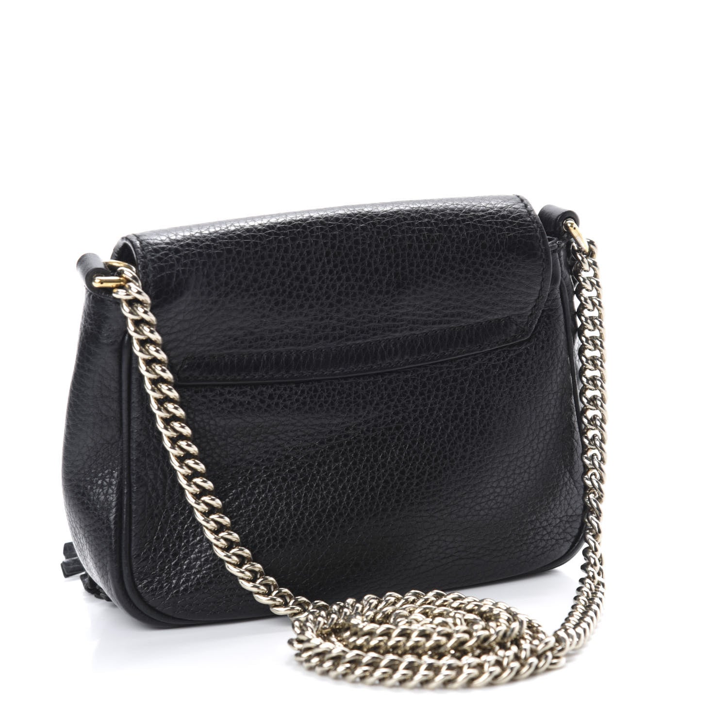Gucci Pebbled Calfskin Small Soho Flap Crossbody Black 2 of 10