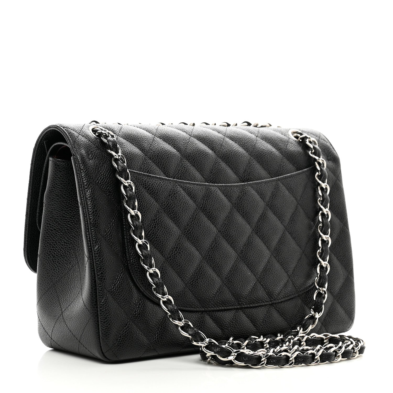 Chanel Caviar Quilted Jumbo Double Flap Black 3 of 10