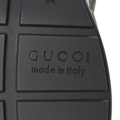 Gucci GG Supreme Monogram Apollo Calfskin Mens Rhyton Sneakers 8 Grey Black Graphite Grey 7 of 10