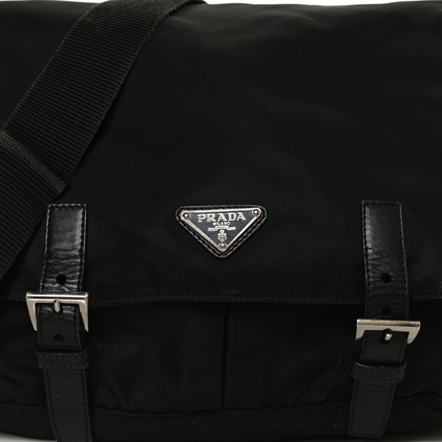 Prada Tessuto Nylon Vela Messenger Bag Black 7 of 13