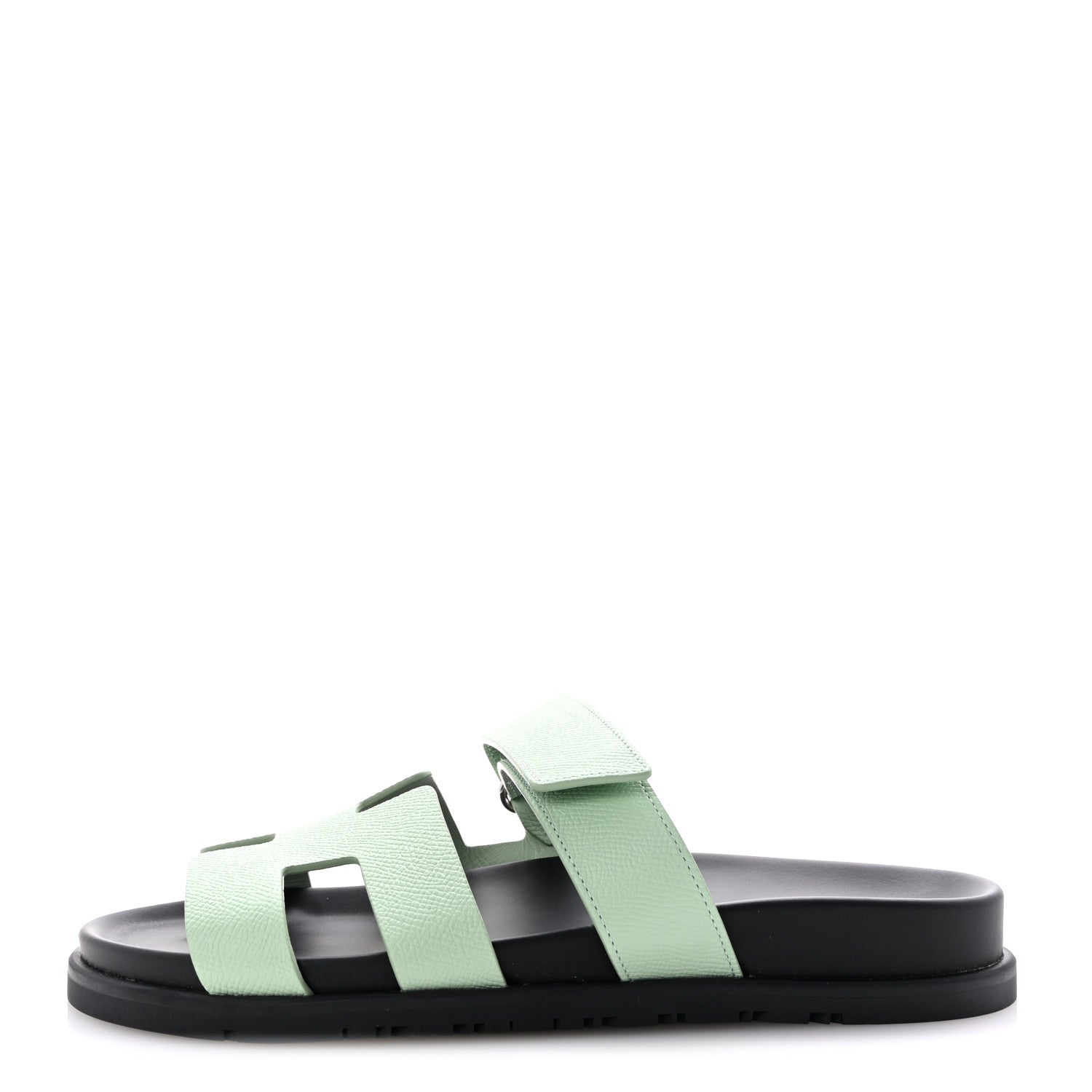 Hermes Epsom Womens Chypre Sandals 39 Vert Jade 1 of 10