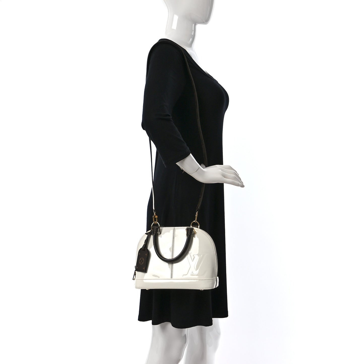Patent Monogram Alma BB White