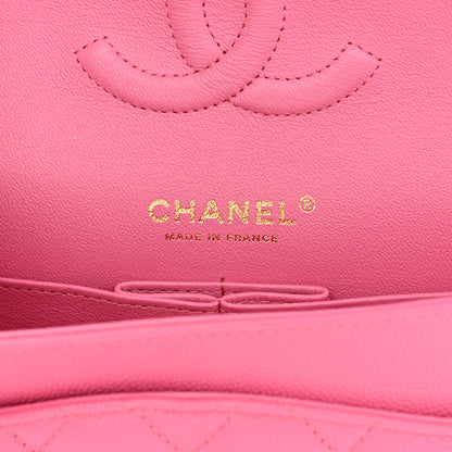 Chanel Caviar Quilted Medium Double Flap Pink 6 of 10