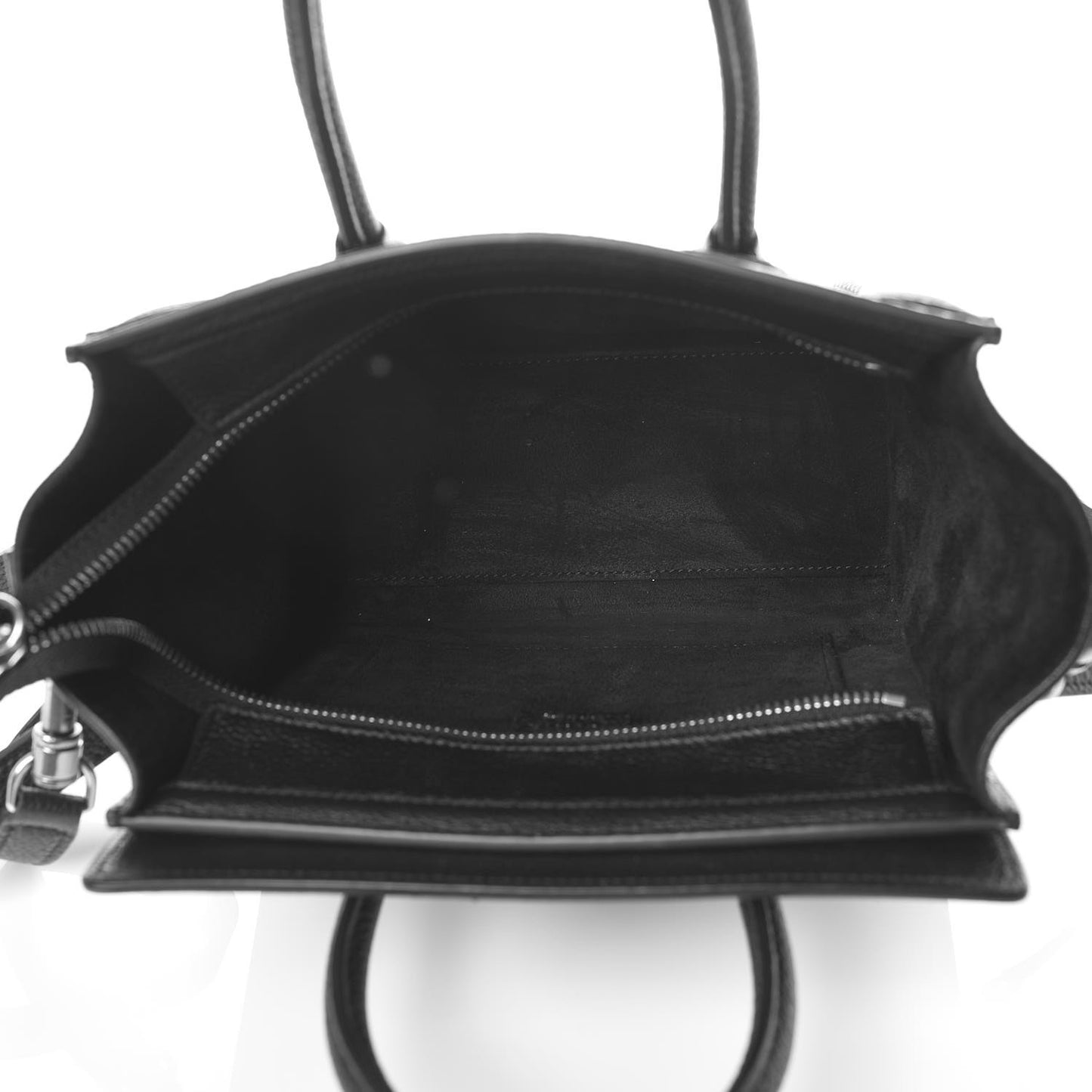 Drummed Calfskin Nano Luggage Black