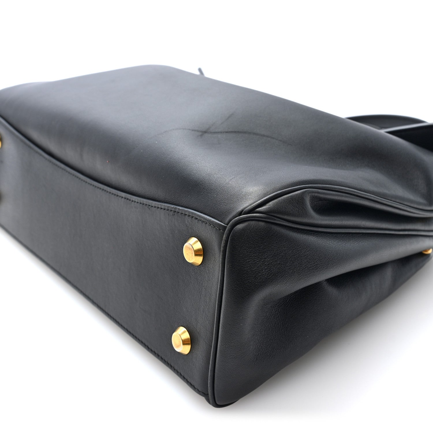 Balenciaga Natural Smooth Calfskin Medium Rodeo Top Handle Handbag Black 9 of 9